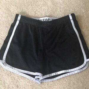Black justice spandex shorts